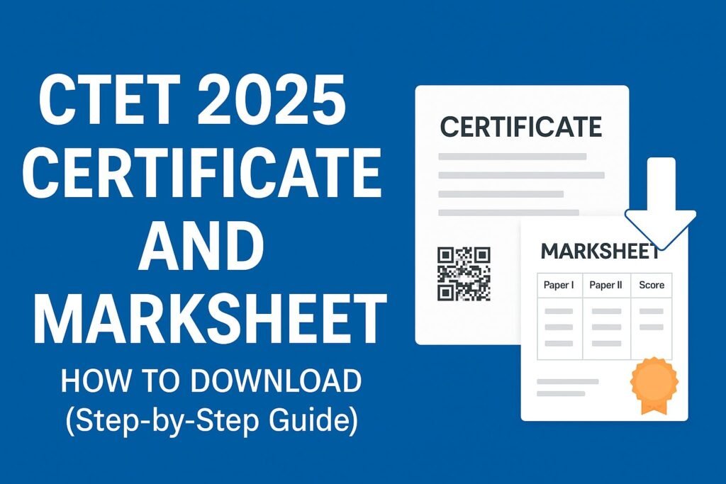 CTET Marksheet Download